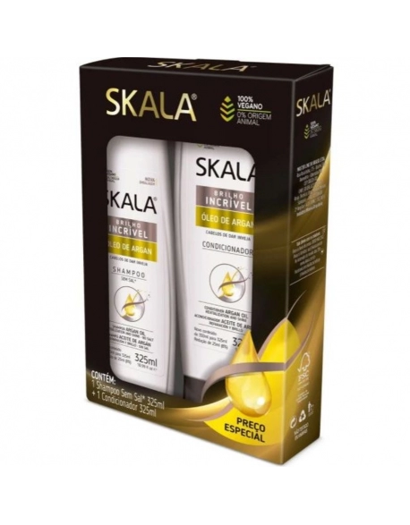 Skala Shampoo + Condicionador Óleo de Argan 325ml