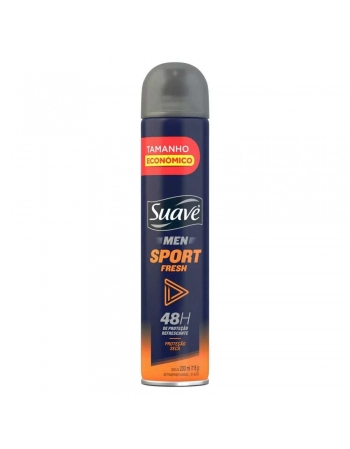 Suave Aerosol Men Sport Fresh 48h Proteção Suave 200ml