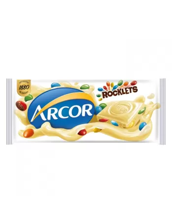 Arcor Tablete Rocklets Branco 80g