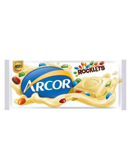 Arcor Tablete Rocklets Branco 80g