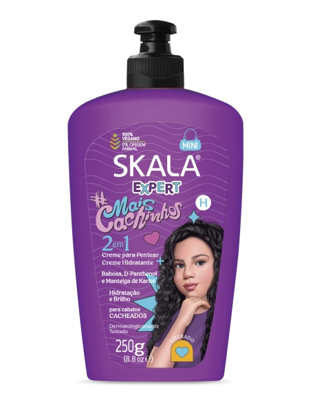 Skala Creme para Pentear Mais Cachinhos 2 em 1 250g