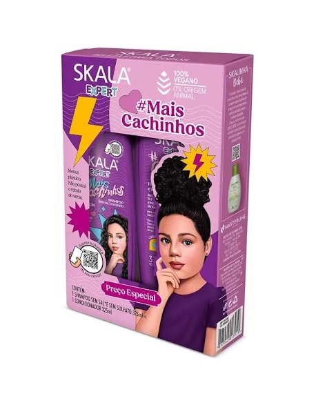 Skala Shampoo + Condicionador Mais Cachinhos 325ml