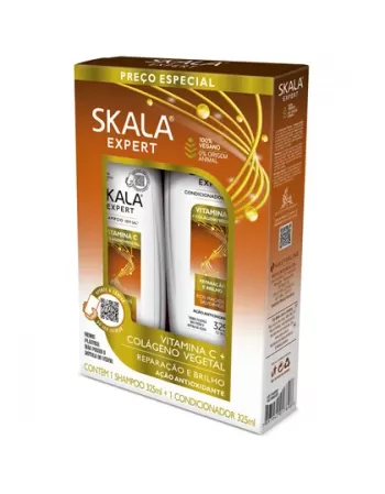 Skala Kit Shampoo e Condicionador Vitamina C + Colágeno 325ml
