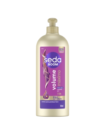 Creme para Pentear Seda Pro Curvatura Boom Volume Máximo 700ml