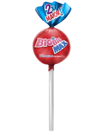 Pirulito Big Big Max Morango 600g