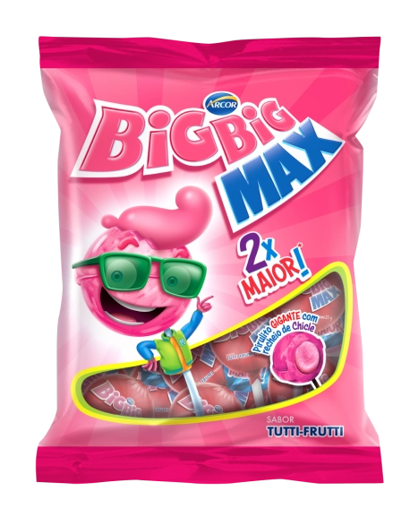 Pirulito Big Big Max Tutti-Frutti 600g