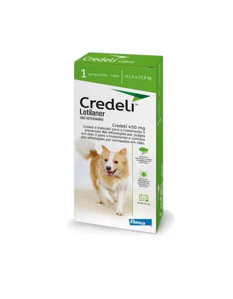 Credeli tab 225mg c/3comp 5,5a11kg - Elanco - Antipulga e