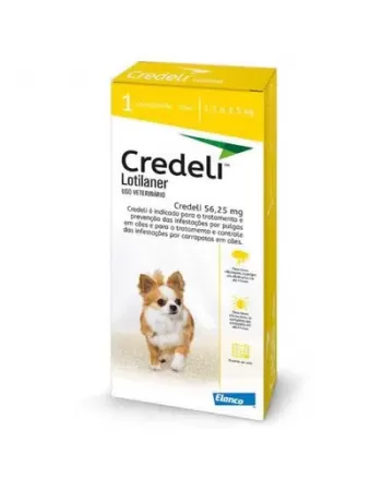 Credeli™ Antipulgas e Anticarrapatos 56.25 mg c/ 1 Comprimido