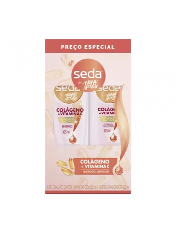 Seda By Niina Secrets Shampoo + Condicionador Colágeno e Vitamina C 325ml