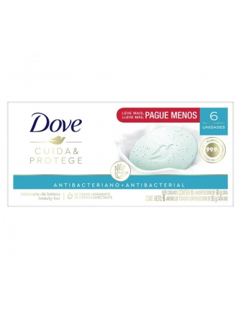 Dove Cuida & Protege Sabonete em Barra Kit 6 unidades 90g