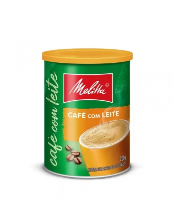 Café Solúvel Melitta com Leite 200g Pack com 3 unidades