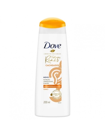 Dove Shampoo Texturas Reais Cacheados com Óleo de Babosa 200ml