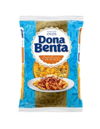 Dona Benta Massa Parafuso Ovos 500g Fardo com 24 unidades