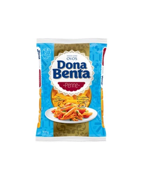 Dona Benta Massa Penne Ovos 500g Fardo com 24 unidades