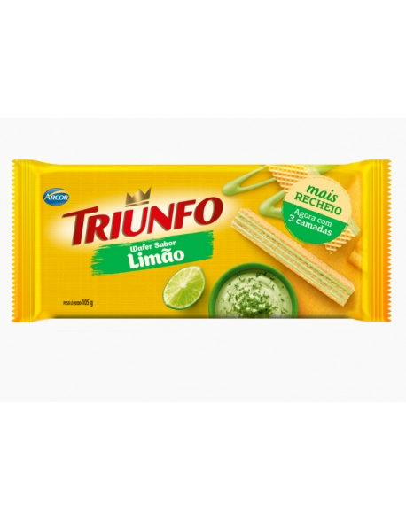 Triunfo Wafer Limão 105g