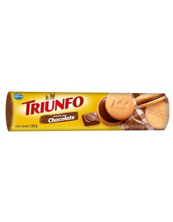 Biscoito Recheado Chocolate Triunfo 120g