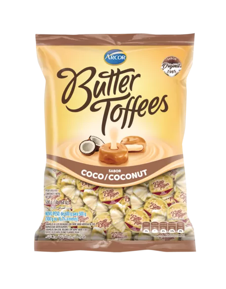 Bala Butter Toffees Coco 500g