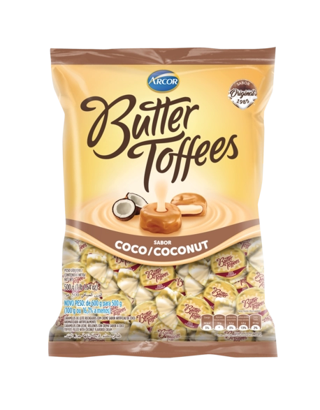 Bala Butter Toffees Coco 500g