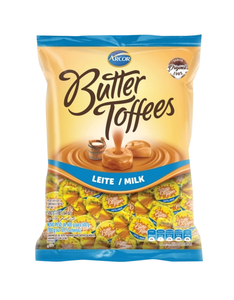 Bala Butter Toffees Leite 500g