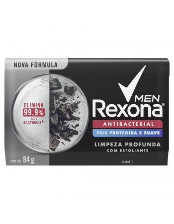 Sabonete Rexona Men Antibacterial Limpeza Profunda 84g