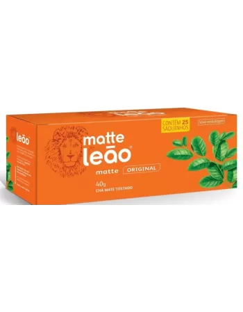 Chá Matte Leão Natural 40g - 25 sachês de 1,6g