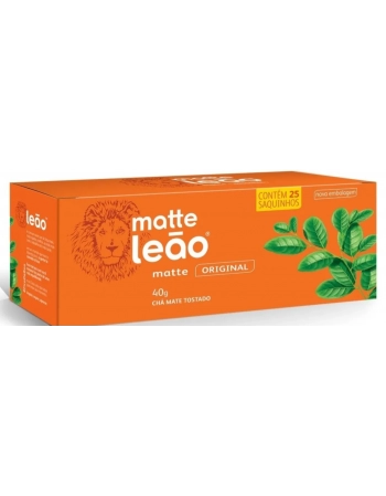 Chá Matte Leão Natural 40g - 25 sachês de 1,6g