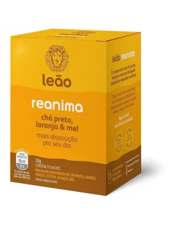 Chá Leão Funcionais Reanima 20g - 10 sachês de 1,6g