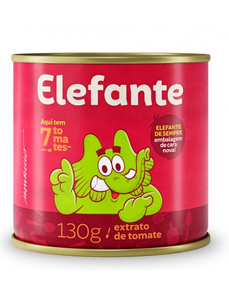 Extrato de Tomate Elefante Lata 130g