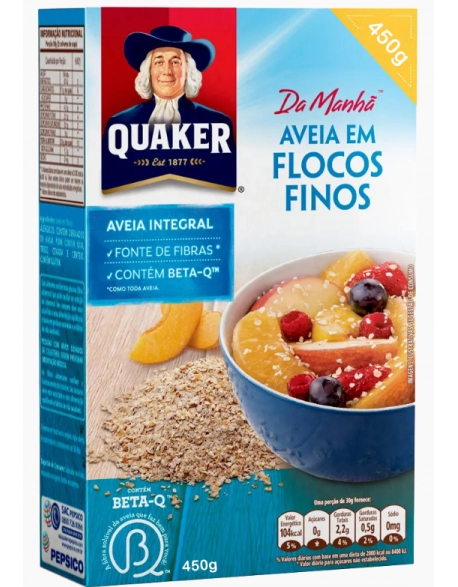 Aveia Flocos Finos Quaker 450g