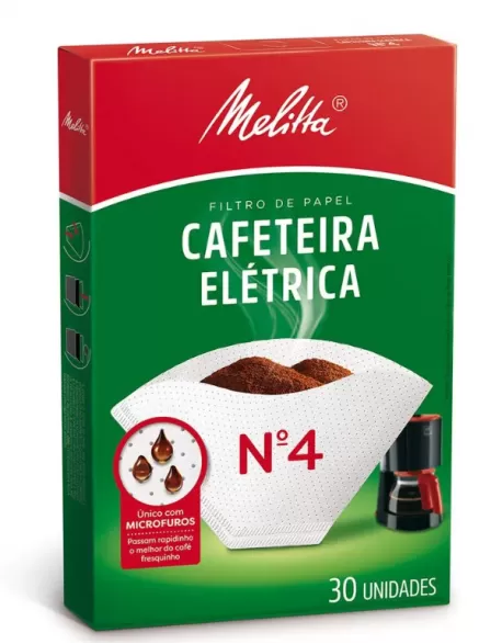 Filtro de Papel Cafeteira Elétrica Melitta Nº 4