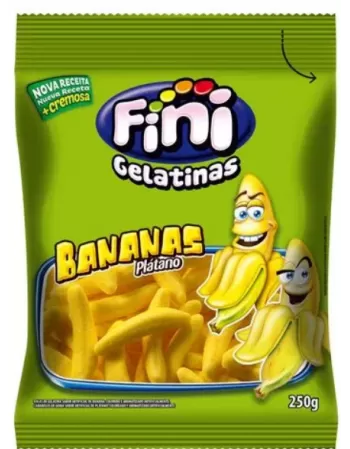 Bala de Gelatina Bananas Fini 250g