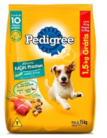 PEDIGREE® Raças Pequenas L1KG P13,5KG Bônus Bag