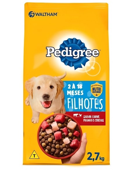 Ração PEDIGREE® Filhote Raças Médias e Grandes 2,7kg