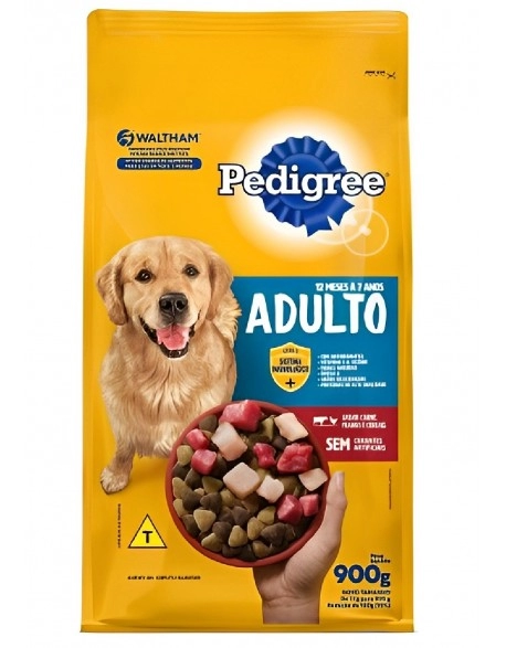 PEDIGREE® Adulto Carne, Frango e Cereais 900g