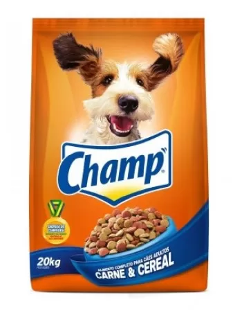 Ração Champ Carne e Cereais para cães de médio e grande porte 20Kg