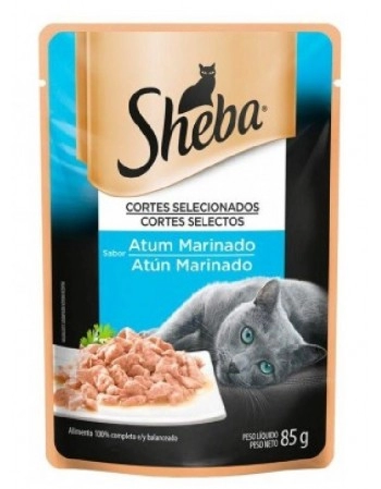 Ração Úmida Sheba Sachê para Gatos Adultos Sabor Atum 85g