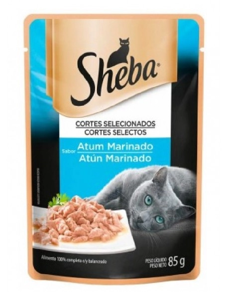 Ração Úmida Sheba Sachê para Gatos Adultos Sabor Atum 85g