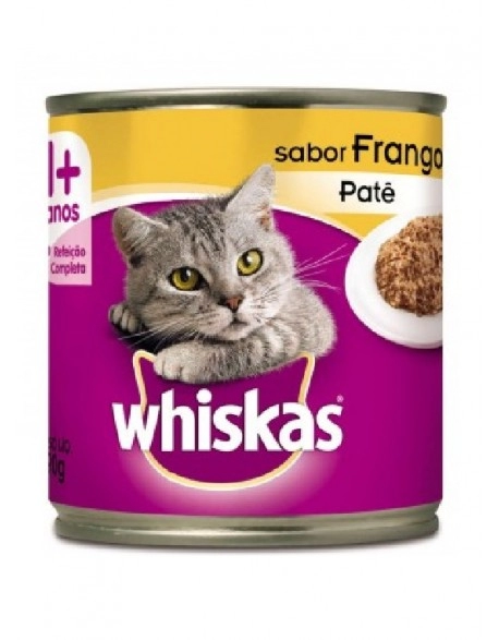 WHISKAS® Lata Patê Sabor Frango 290g