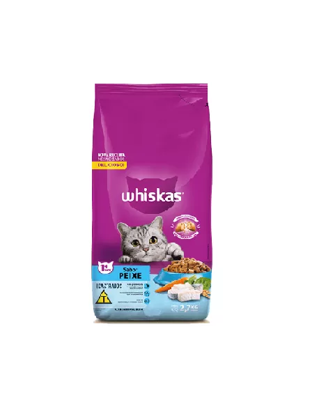 WHISKAS® Gatos Castrados sabor Peixes 2,7kg