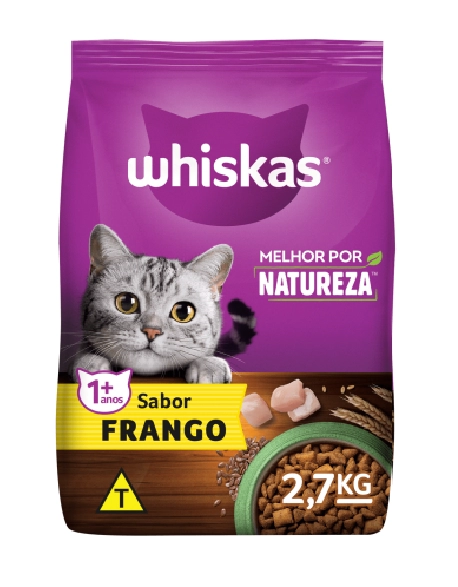 WHISKAS®​ Melhor por Natureza™ Frango 2,7kg