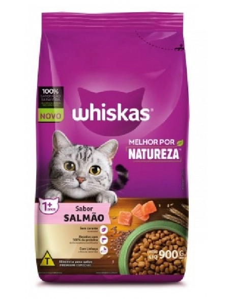 WHISKAS®​ Melhor por Natureza™ Salmão 900g