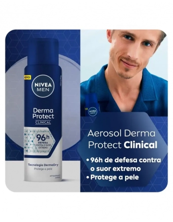 NIVEA DESOD AERO CLINICAL DERMA PROTECT MASC 150ML (12)