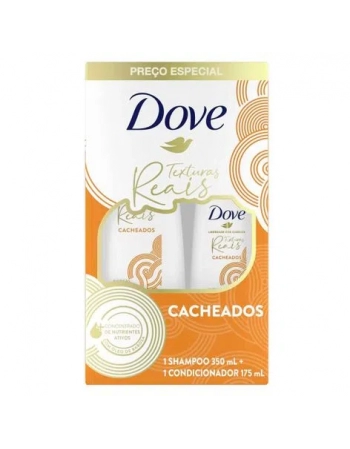 Kit Shampoo 350ml + Condicionador 175ml Dove Texturas Reais Cacheados