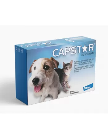 Capstar™ 11mg antipulgas para cães e gatos c/ 6 comprimidos