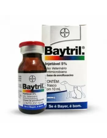 BAYTRIL 5% INJ 10ML - CÃES E GATOS (30)