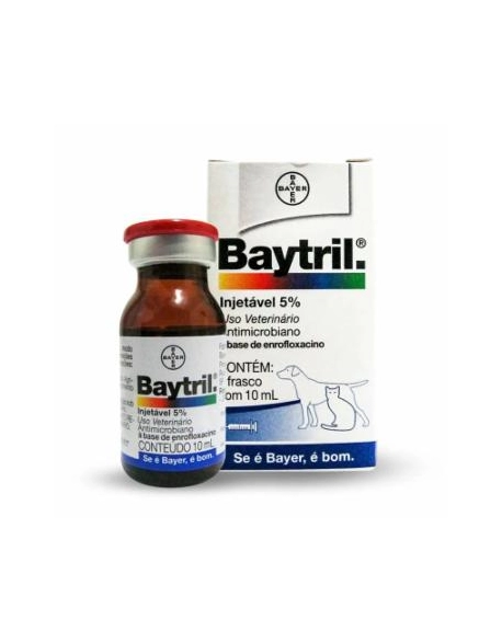 BAYTRIL 5% INJ 10ML - CÃES E GATOS (30)