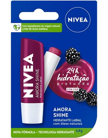 NIVEA PROT LABIAL AMORA SHINE 4,8G (6)