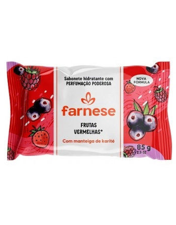 Farnese Sabonete Em Barra Frutas Vermelhas 85g