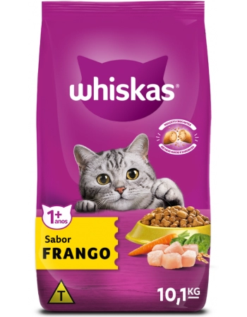 Ração WHISKAS® Adulto Sabor Frango 10,1kg