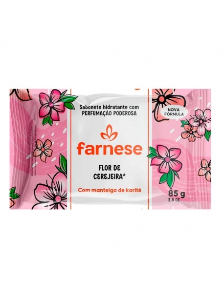 Sabonete Farnese Em Barra Flor De Cerejeira 85g